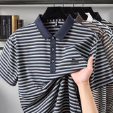 تیشرت یقه دار راه راه کد 1019