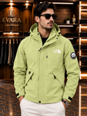 کاپشن دو پوش پلار دار دو قلو (گورتکس) مارک North face کد 99699